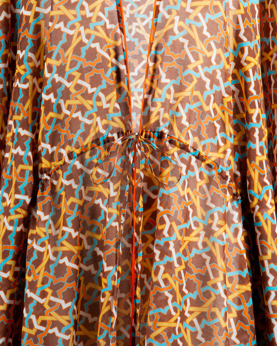 Beach Kimono - Amalfitana Chocolate
