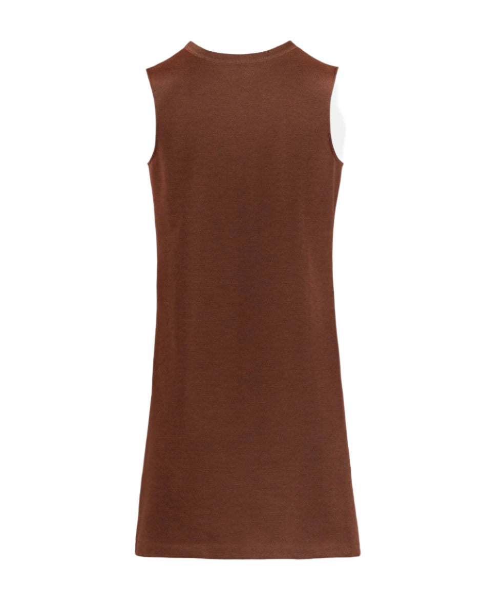 PIQUÉ DRESS JACKIE - Chocolate