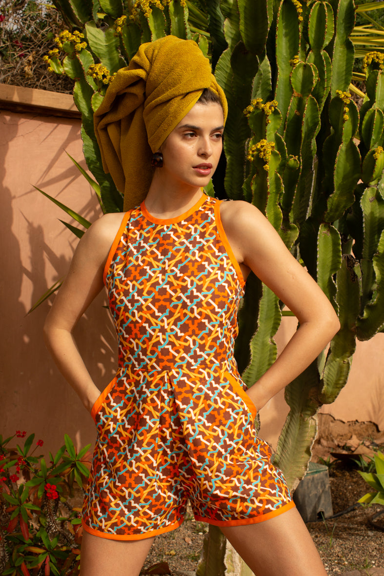 Playsuit - Amalfitana Chocolate