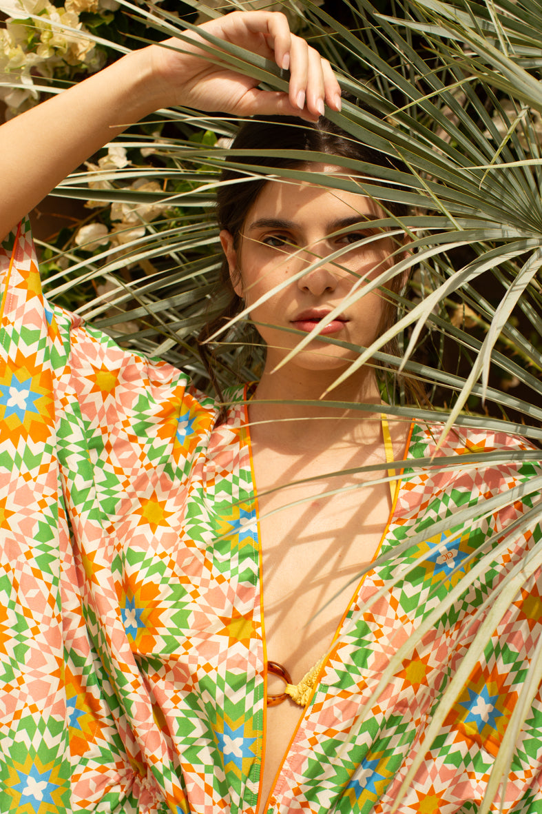 Beach Kimono - Spumoni Rosa