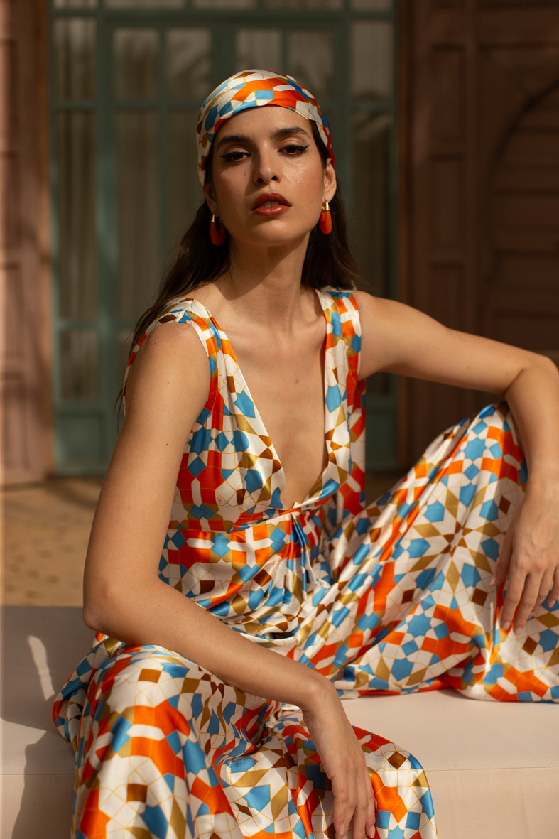 Silk Jump Suit