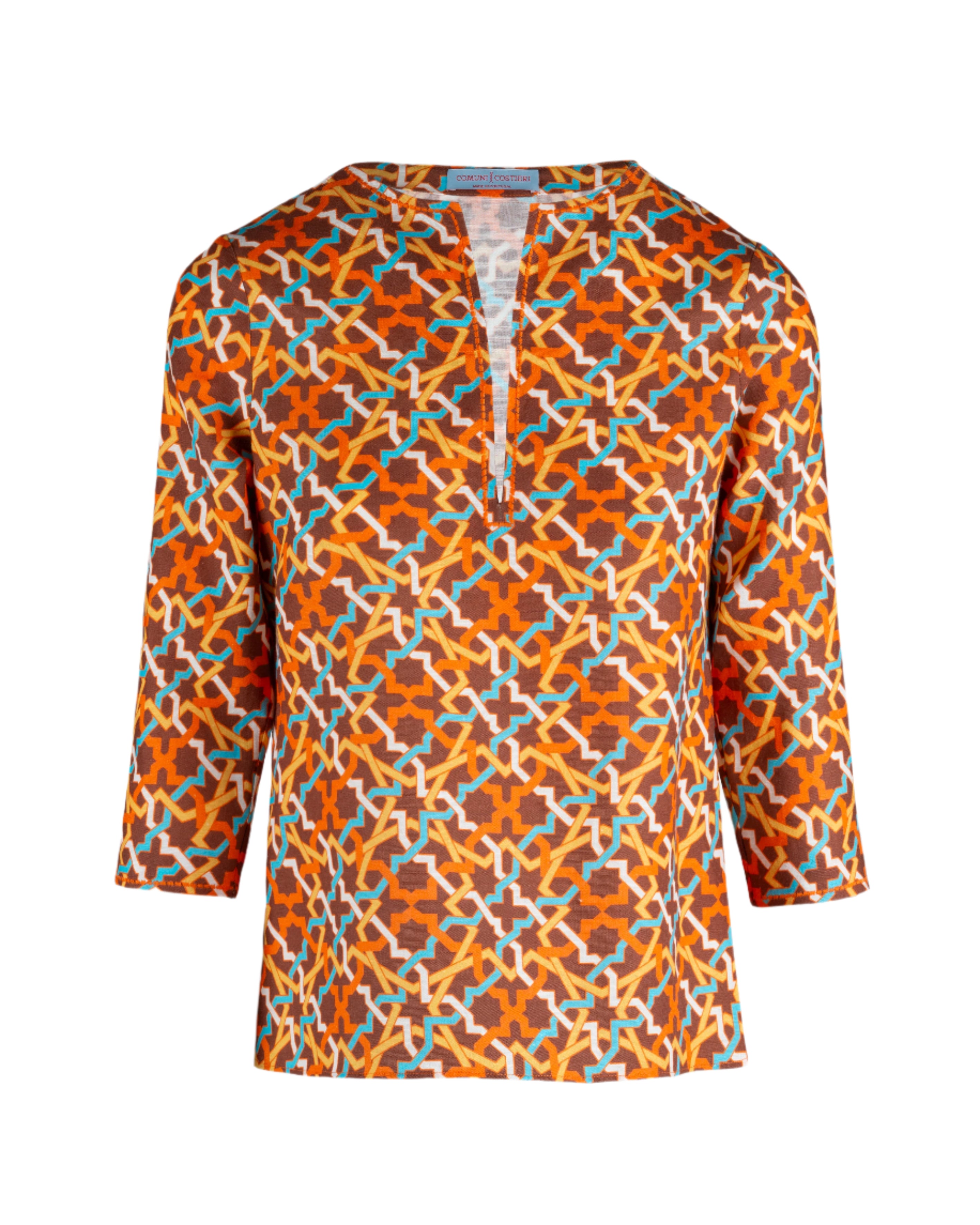 Linen Tunic - Amalfitana Chocolate