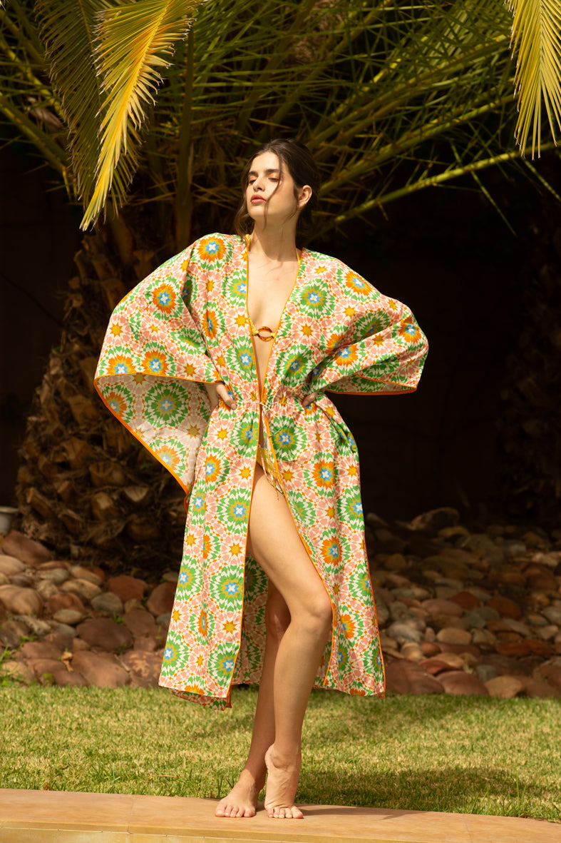 Beach Kimono - Spumoni Rosa